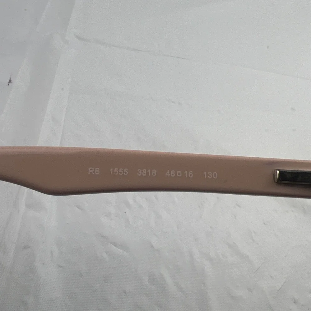 Ray Ban Jr RB1555 Unisex Kids Plastic Eyeglass Frame 3818 Violet On Peach 48-16